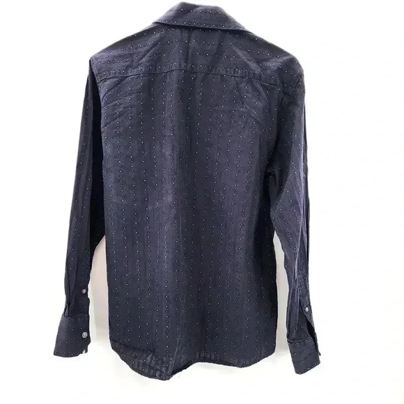 Eighty Eight Blue Long Sleeve Button Up Shirt 100% Cotton Small - Picture 2 of 7